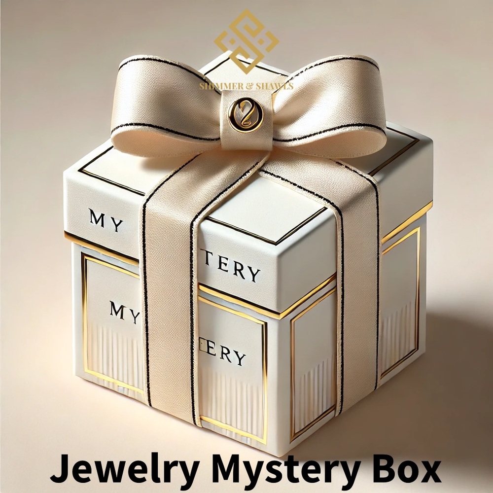 Retail $300+ MYSTERY JEWELRY BOX OF GOLD PLATED STAINLESS STEEL JEWELRY MIX